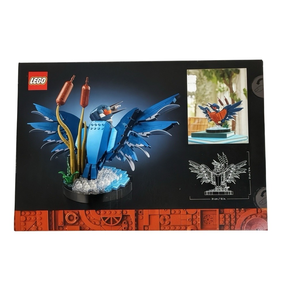 LEGO 6474624 Icons Kingfisher Bird Model, Creative Set for Adults to Build and